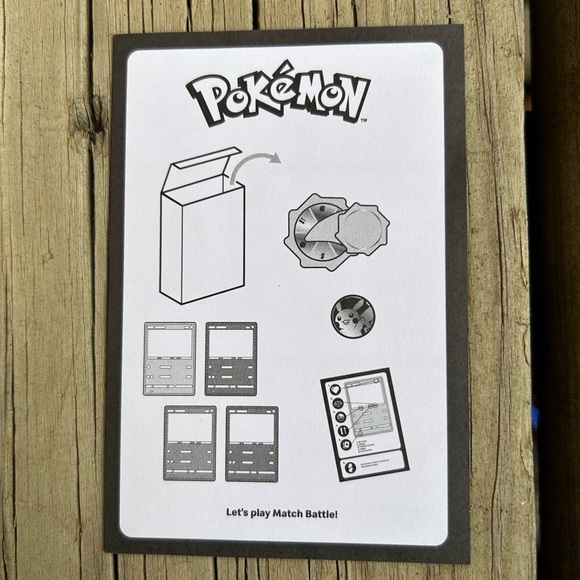 McDonald’s Pokémon #3 Light Blue Victini Battle Spinner Game with Cards - Picture 5 of 12